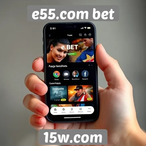 Interface do e55.com bet é otimizada para dispositivos móveis