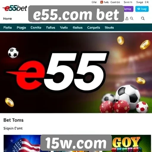 Oferta de jogos variados no e55.com bet